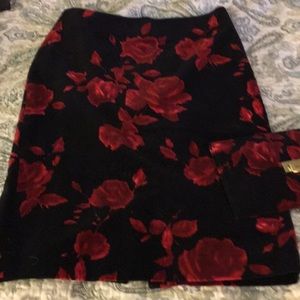 Skirt and matching clutch